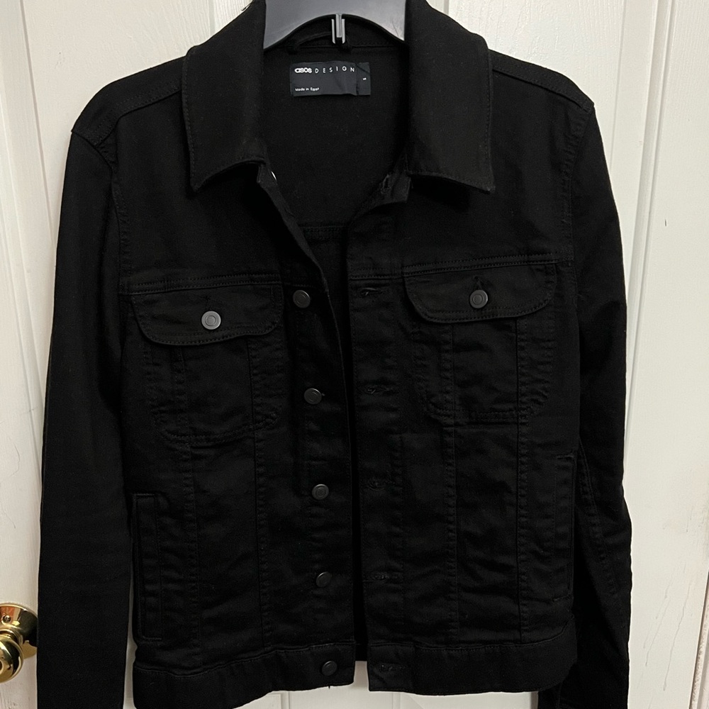 Mens Black Denim Jacket